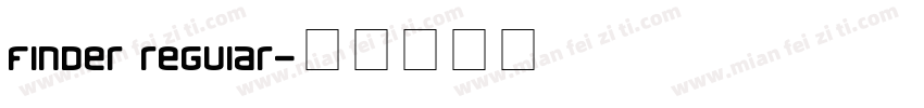 finder reguiar字体转换